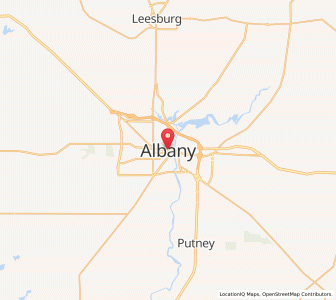 Map of Albany, Georgia