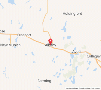 Map of Albany, Minnesota