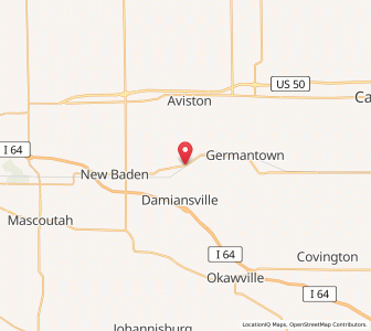 Map of Albers, Illinois