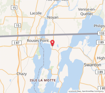 Map of Alburgh, Vermont