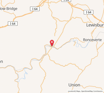 Map of Alderson, West Virginia