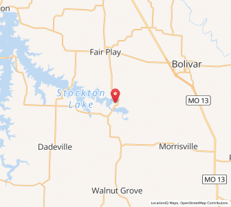 Map of Aldrich, Missouri