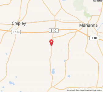 Map of Alford, Florida