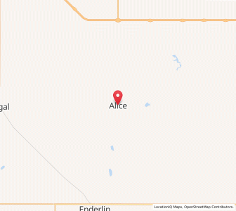 Map of Alice, North Dakota
