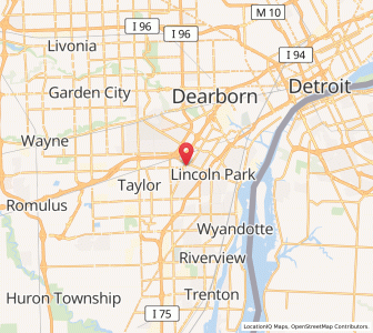 Map of Allen Park, Michigan