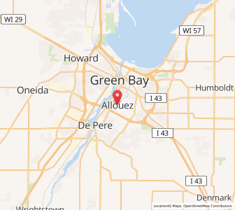 Map of Allouez, Wisconsin