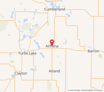 Map of Almena, Wisconsin