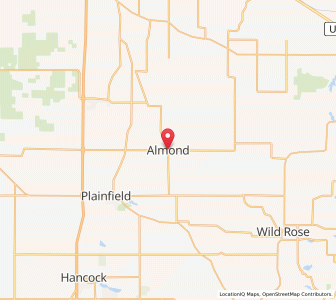 Map of Almond, Wisconsin