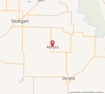Map of Almyra, Arkansas