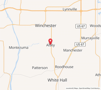 Map of Alsey, Illinois