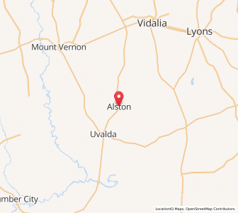 Map of Alston, Georgia