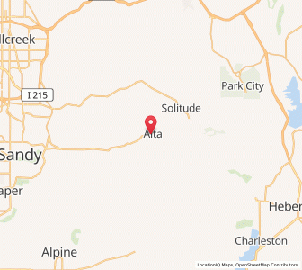Map of Alta, Utah