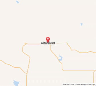 Map of Altamont, Utah