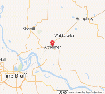 Map of Altheimer, Arkansas