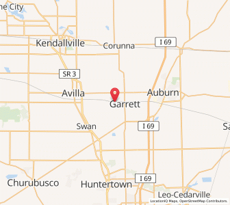 Map of Altona, Indiana