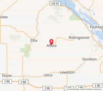 Map of Altura, Minnesota