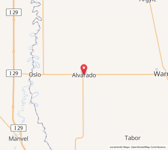 Map of Alvarado, Minnesota