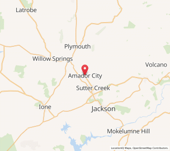 Map of Amador City, California