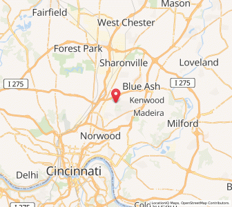 Map of Amberley, Ohio