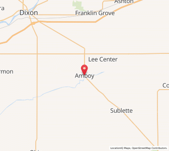 Map of Amboy, Illinois