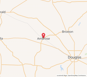 Map of Ambrose, Georgia