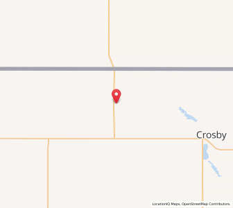 Map of Ambrose, North Dakota