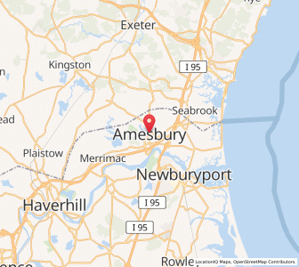 Map of Amesbury, Massachusetts