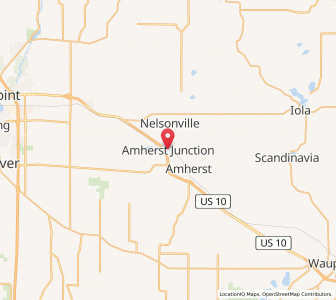 Map of Amherst Junction, Wisconsin