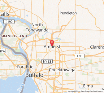 Map of Amherst, New York