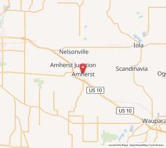 Map of Amherst, Wisconsin