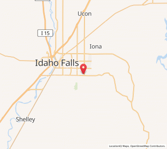Map of Ammon, Idaho