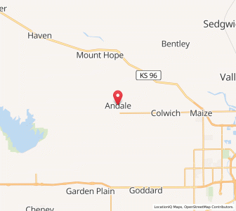 Map of Andale, Kansas