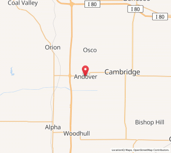 Map of Andover, Illinois