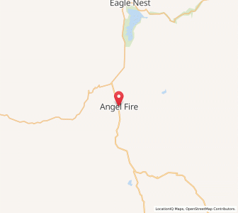 Map of Angel Fire, New Mexico