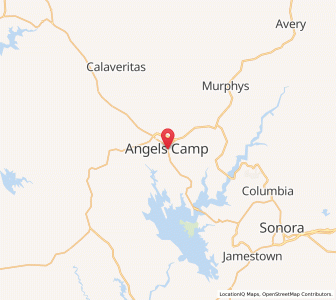 Map of Angels Camp, California