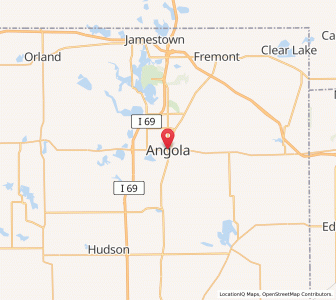 Map of Angola, Indiana