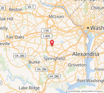 Map of Annandale, Virginia
