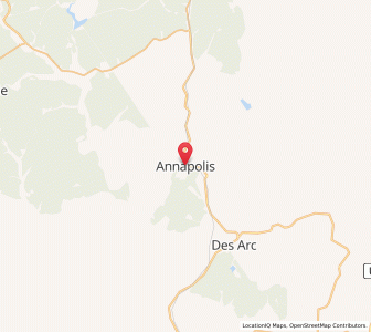 Map of Annapolis, Missouri