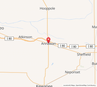 Map of Annawan, Illinois