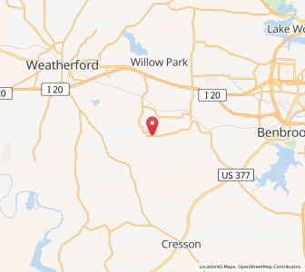 Map of Annetta South, Texas