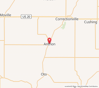 Map of Anthon, Iowa