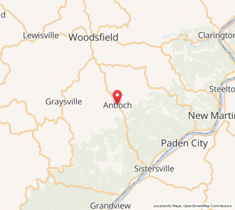 Map of Antioch, Ohio