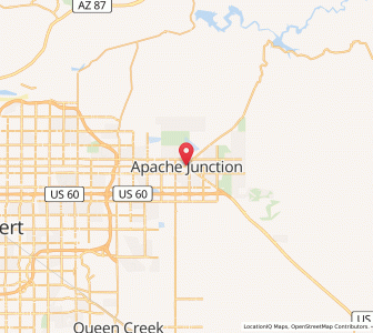 Map of Apache Junction, Arizona