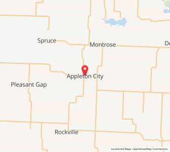 Map of Appleton City, Missouri