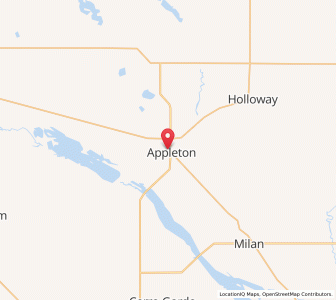 Map of Appleton, Minnesota