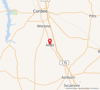 Map of Arabi, Georgia