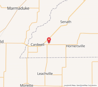 Map of Arbyrd, Missouri
