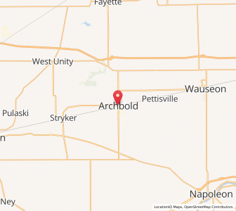Map of Archbold, Ohio