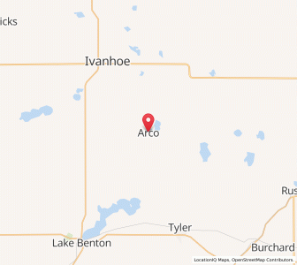 Map of Arco, Minnesota