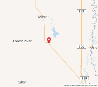 Map of Ardoch, North Dakota
